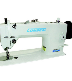 Consew Premier 1206RB Lockstitch Machine with Assembled Table and Servo Motor