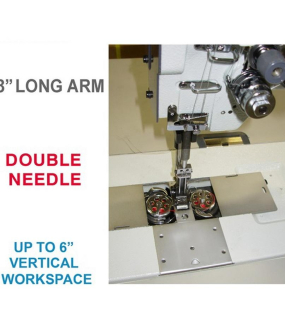 Consew Premier 2339RBLH-18 Double Needle Long Arm With Assembled Table and Servo Motor
